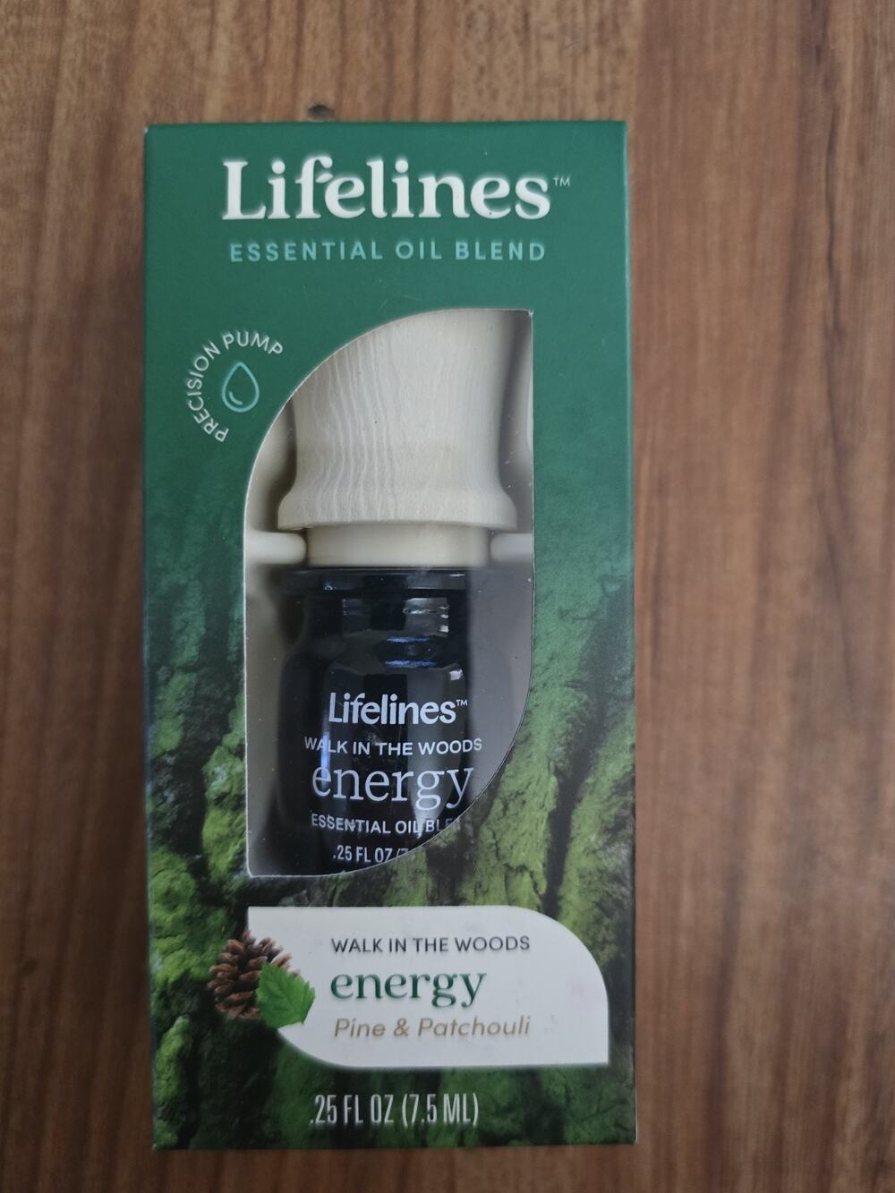 Lifelines Essential Oil Blend ENERGY Walk In The Woods .25 oz New